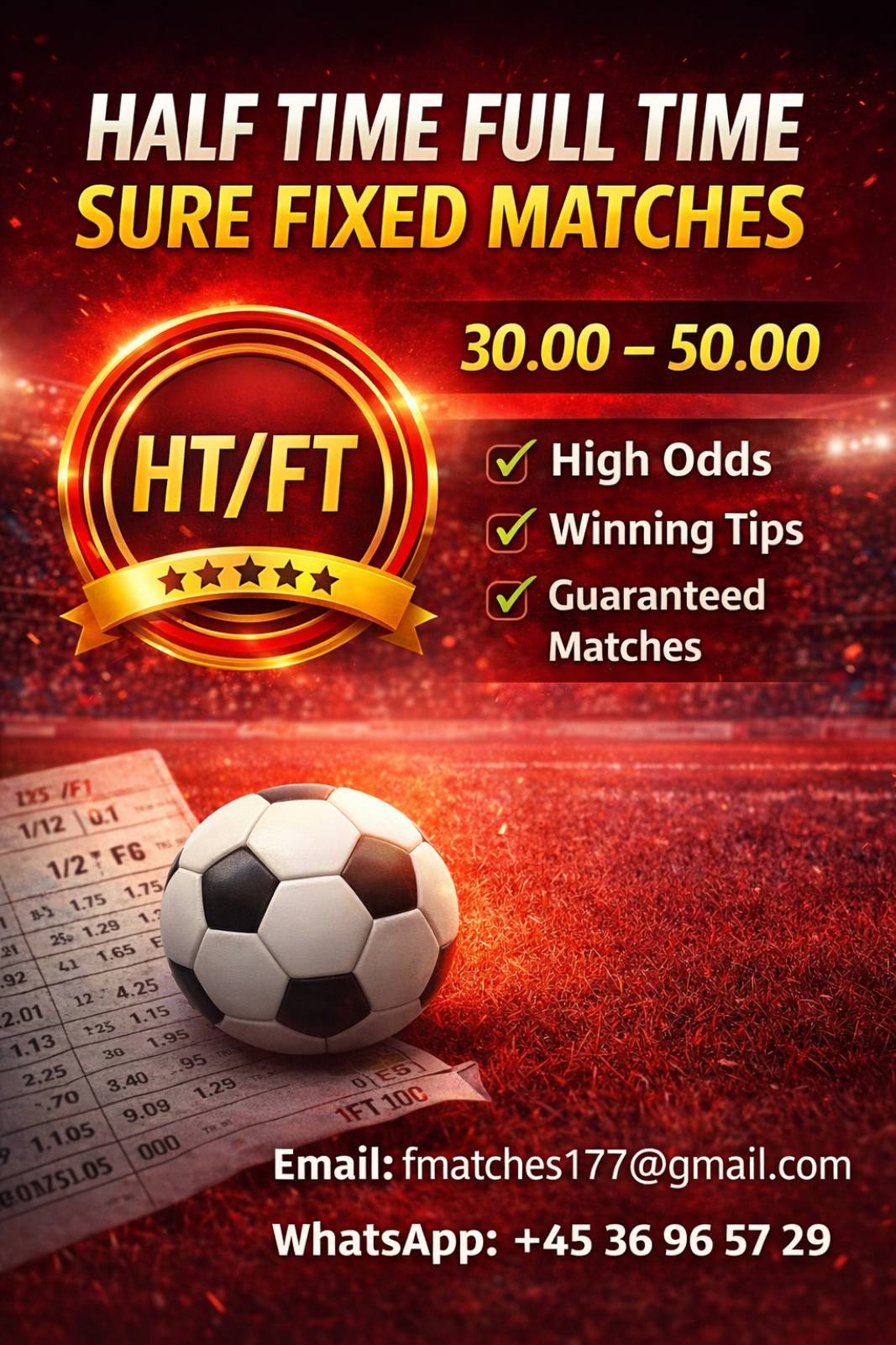 half time full time sure fixed matches